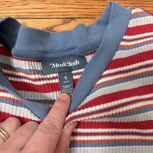 ModCloth Striped Shirt - Small